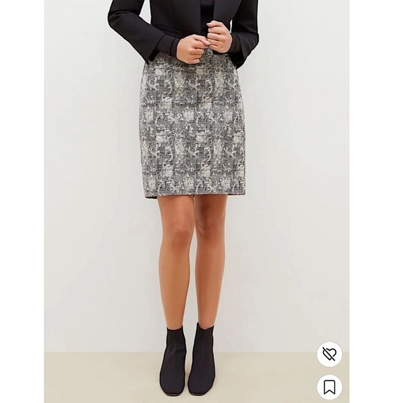 M.M. LAFLEUR The Noho Low Rise Cubist Jacquard Skirt women’s size 10 - Picture 2 of 10
